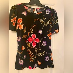 Express floral short sleeve blouse